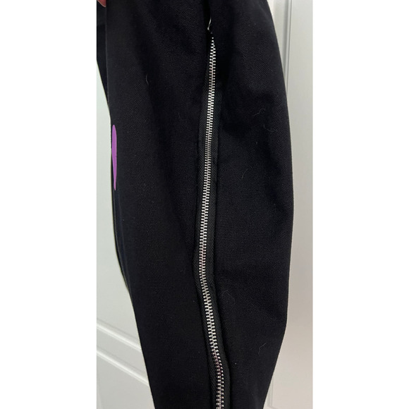 Most Wanted USA Black Cotton Canvas Love Is Love Tote Bag - Picture 4 of 5